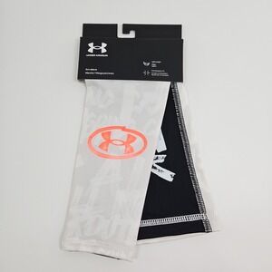 Under Armour Graphic Arm Sleeve "Going Crazy" Grey/Black/Orange Adult L/XL New